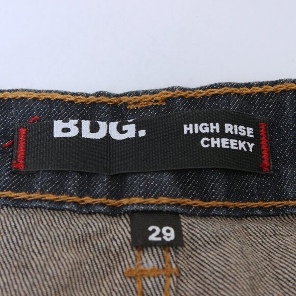 BDG Urban Outfitters High Rise Aztec Cheeky Jean Shorts - Picture 7 of 9